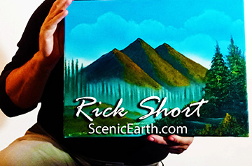 painting on display on a wall